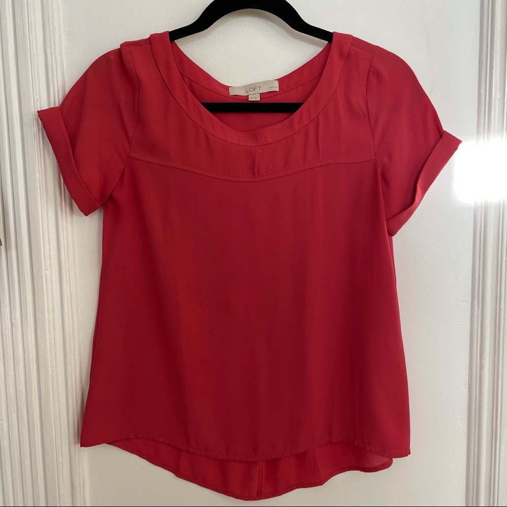 Loft Coral Blouse